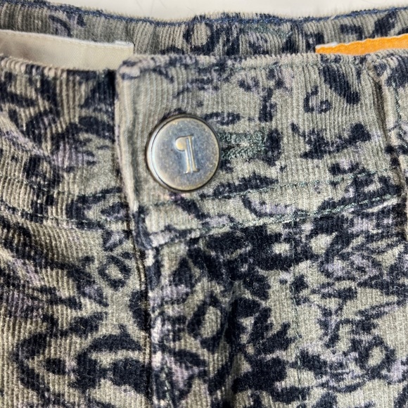 Pilcro Women's Serif Cords Corduroy Pants Abstract Green Black 25 Fall Skinny - Picture 9 of 12